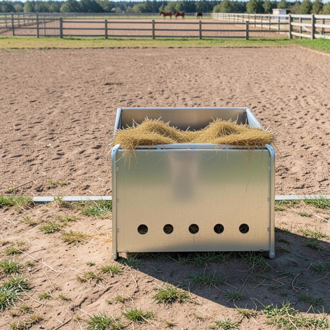Heukiste Pferd Heubox Futterkiste – Feuerverzinkt