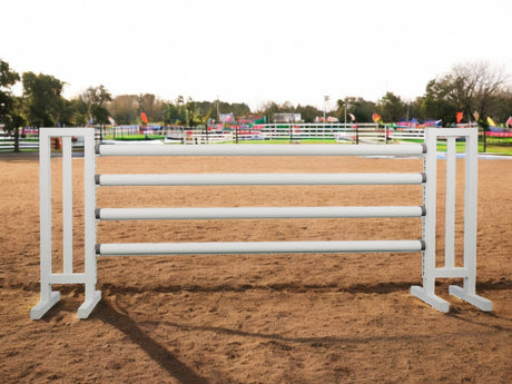 2er Set - Hindernisständer - Equitana Weiß
