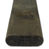Querriegel gefräst kesseldruckimprägniert schwarz 40 x 116 mm aus Nadelholz mit abgerundeten Kanten
