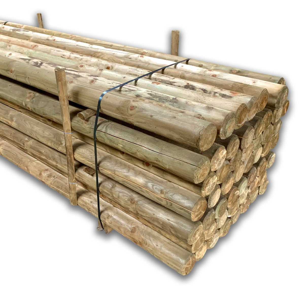 Sprungstange Hindernisstange Holz - Dunkel Imprägniert
