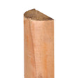 Halbholz Halbriegel gefräst aus kesseldruckimprägniertem Holz in grün, stehend freigestellt